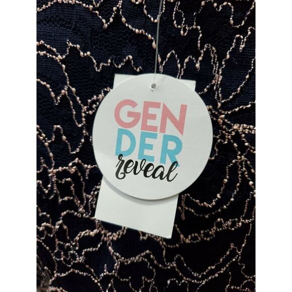 Motherhood Women's Blue Nylon Short Sleeve Round Neck Knee Length Dress Size L - Picture 9 of 12